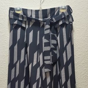 Wide leg belted crepe Culottes